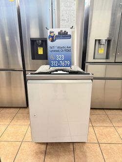 Samsung Bespoke 24 in. Built-In Tall Tub Smart Dishwasher in White Glass with StormWash and AutoRelease Door