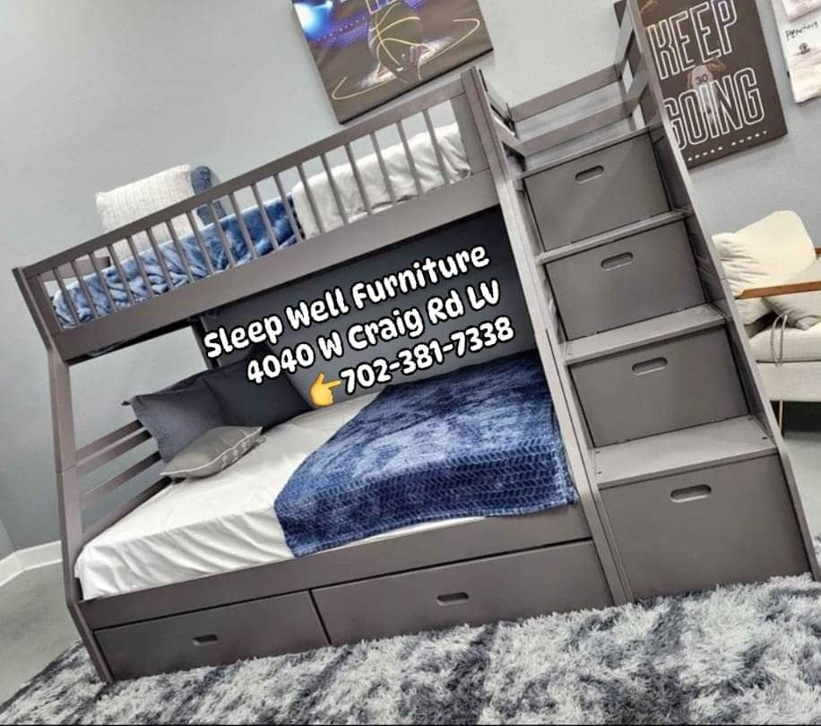 ✨️ Queen, Full, Twin Bunk Beds Mattresses ✨️ Furniture Bedrooms, Sectionals Avail