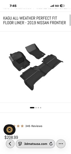 2019 Nissan Frontier All Weather Matt’s