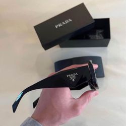 Prada - Men's and women's Geometric RectangleAcetate Sunglasses