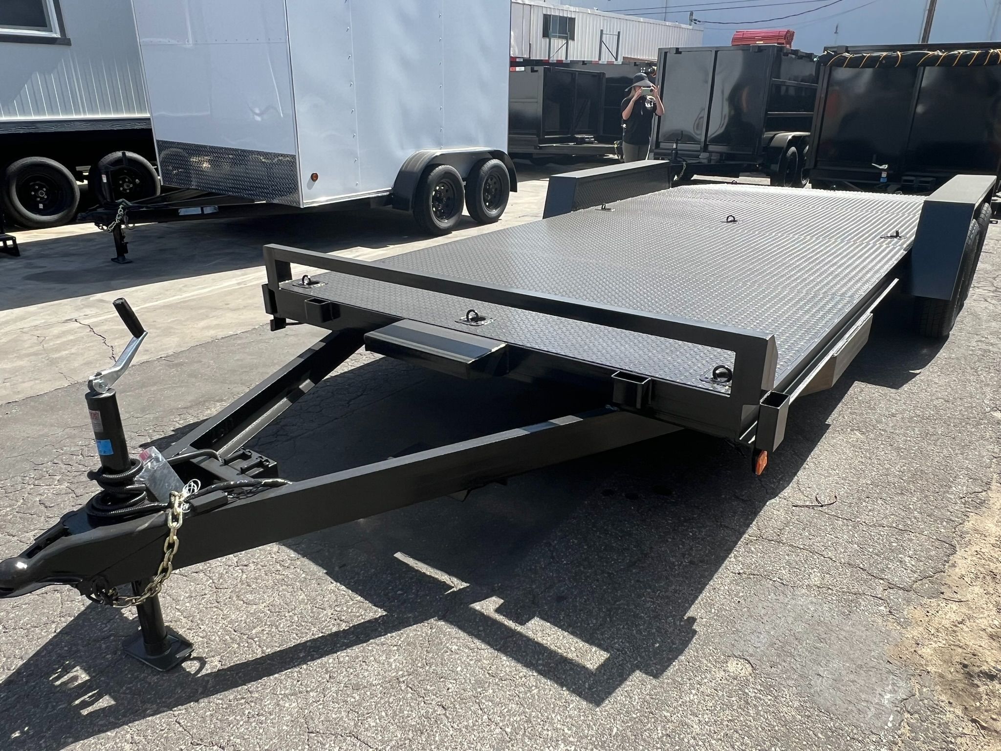 2026 Sky Trailers Car / Racing Trailer 8.5X18 Metal Deck