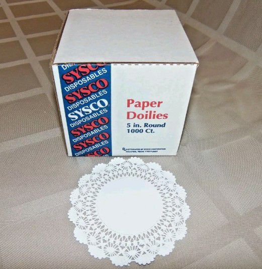 Paper Doilies, 5 inch round, 1000 count