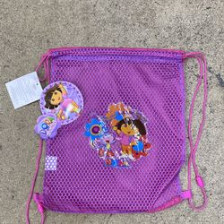Dora the Explorer kids drawstring backpack