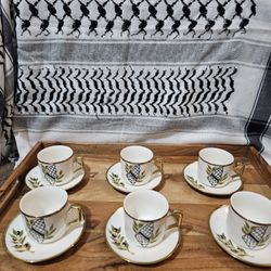 Handpainted Palestinian Mug Set