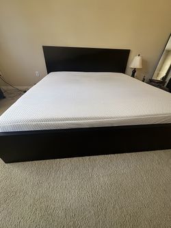 IKEA King Bed frame & King mattress