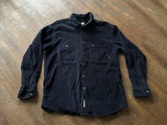 Timberland Navy Corduroy Button Up Shirt