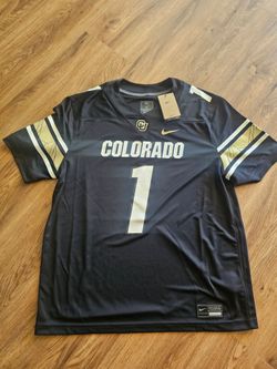 Nike Colorado Buffaloes Football Jersey #1 Fan Black Men Size XL Team Engineered