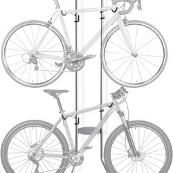 Delta Cycle Michelangelo 2 Bike Storage Rack - Gravity Wall Bike Rack - Fully Adjustable Bike Rack Garage for Road, MTB, and Hybrid Bicycles - 