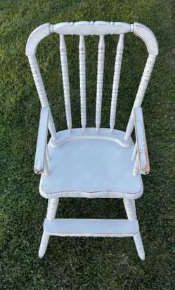 Vintage Shabby Chic White Jenny Lind Childs Chair