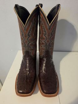 Resistol Full Quill Ostrich Cowboy Boots