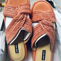 Nine West Women's Cerry Woven Platform Wedge Sandals