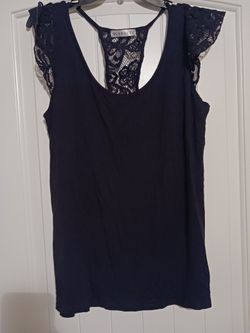 Nice Black Lace Large Top 