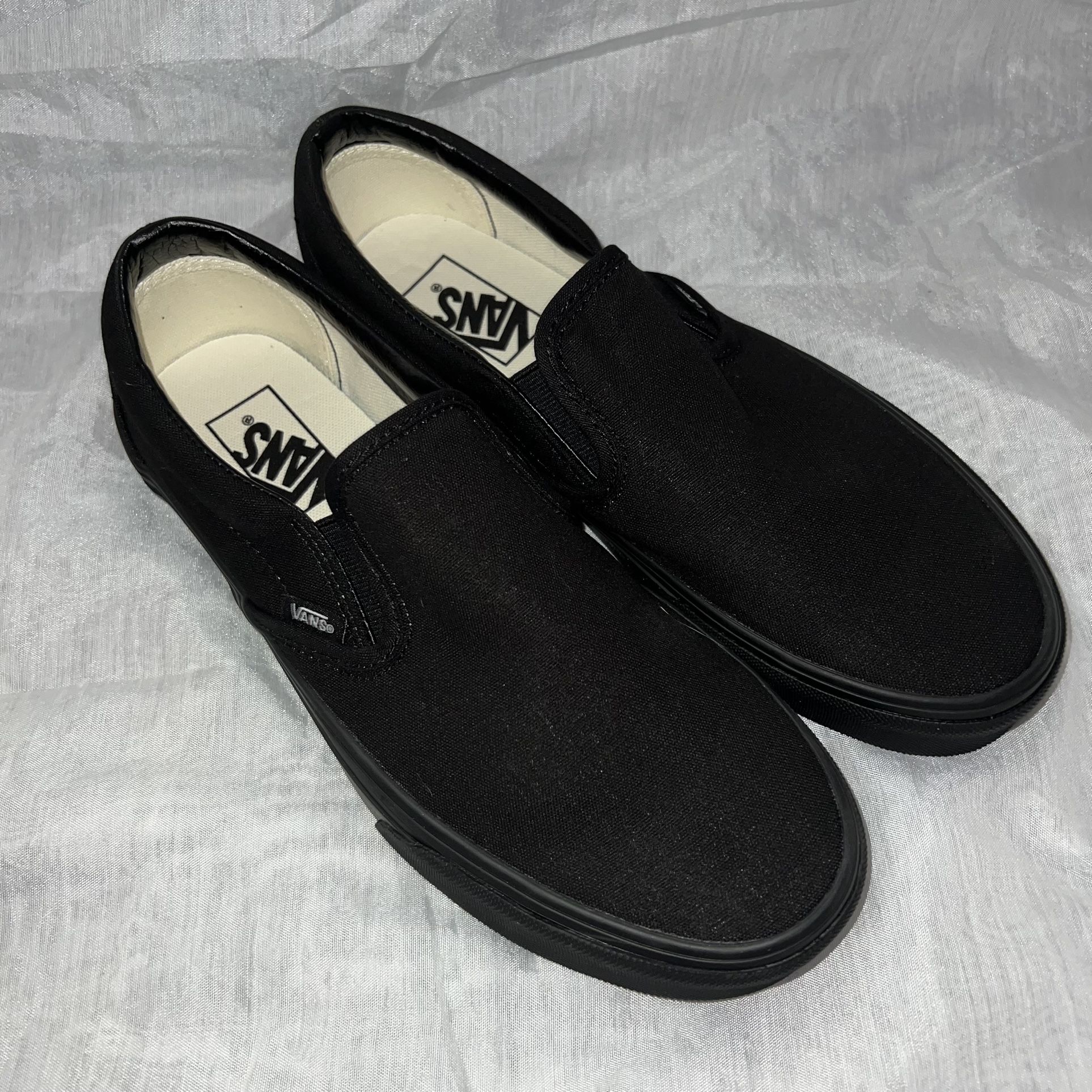 All Black Classic Slip On Vans