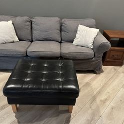 Ikea Ektorp Couch, Ottoman, & End Table