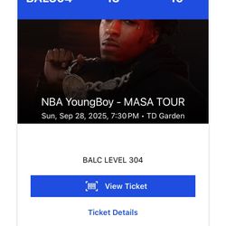 NBA YOUNGBOY TICKET