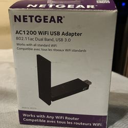 NETGEAR AC1200 Dual Band Smart WiFi USB Adapter - A(contact info removed)PAS