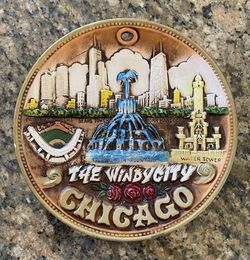 Vintage Souvenir Plate - Chicago 