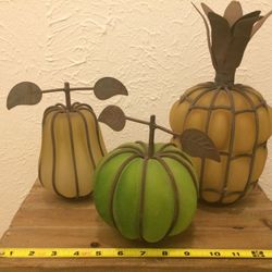 Set fruit shaped votive Candle Holders