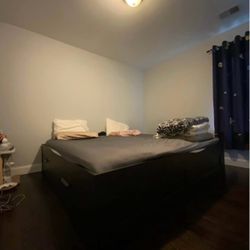 IKEA BRIMNES King Size Bed Frame plus mattress