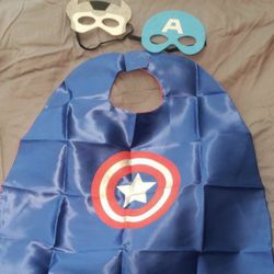 Cape Double Sided w/ Masks - Thor & Captain America