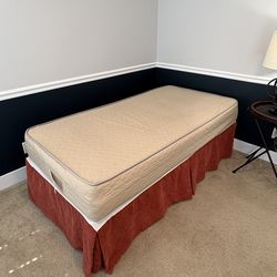 Twin mattress and base