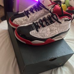 Jordan Dub Zero White Varsity Red