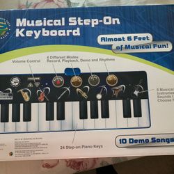Musical step on keyboard