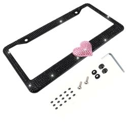 Crystal License Plate Frame
