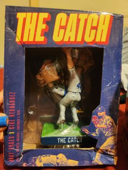 Dodgers the catch bobblehead