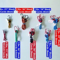 Various sizes of elastic bands (15 pieces)