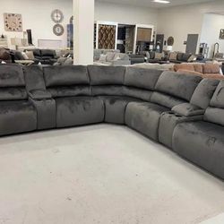 Clonmel Charcoal Reclinings Sectionals Sofas Couchs With İnterest Free Payment Options 