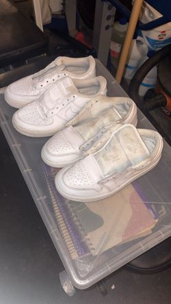 White Nike Shoes Jordans youth size 5.5 & adult size 7
