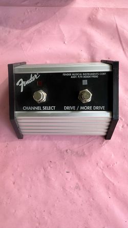 Fender 2 Button 3 Function Amplifier Foot Switch Channel Select Drive/More Drive