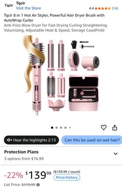 NEW! 8-in-1 Professional Hot Air Styler&Hair Dryer Brush