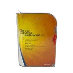 Microsoft Office Professional 2007 Contains Word, Excel, Outlook, PowerPoint