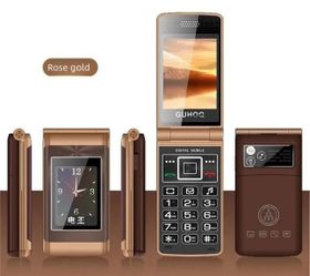 1.8+2.8 Inch Dual Screen GSM Unlocked Big Button Mobile Flip Phone