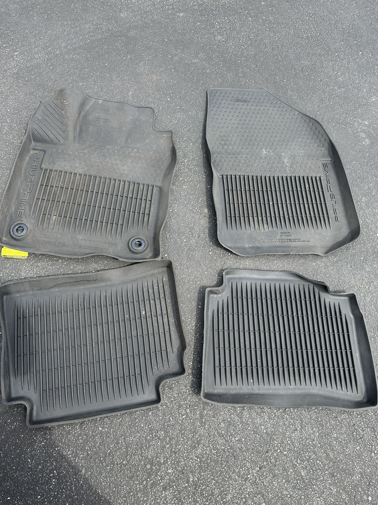 OEM All Weather Mats For Toyota Prius Prime. 
