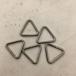 5Pc 316 Stainless Steel Triangle Ring Welded 1/4" x 2" Marine Grade (6mm x 50mm)