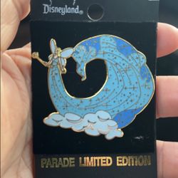 New! Disneyland 45th Anniversary Parade of Star Pinocchio Blue Fairy Pin