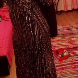 Beautiful elegant gold dress