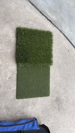 Golf practice grass patch