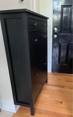 Ikea Hemnes Show Cabinet - Black Brown