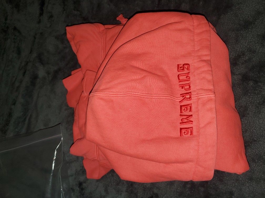 Supreme Overdyed Red Hoodie