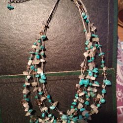 Five Strand Turquoise Necklace