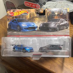 Hot Wheels Car Culture Premium 2 Pack Pandem Subaru BRZ Lexus RC F GT3