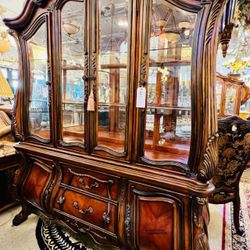 AICO By Michael Amini CHATEAU BEAUVAIS China Cabinet - TX