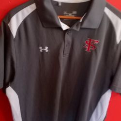 UNDER ARMOR POLO SHIRT with FRIENDS SCHOOL LOGO..... CHECK OUT MY PAGE FOR MORE ITEMS