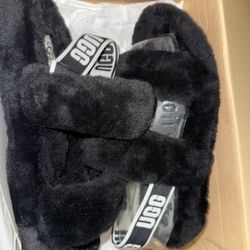 Women Ugg Double Strap Slippers 