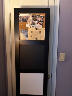 Closet door storage organizer