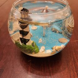 Handlemade Gel Candle Seaside and Lighthouse